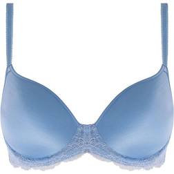 Wacoal Lace Affair T-Shirt Bra - Deep Sea Blue/Ivory