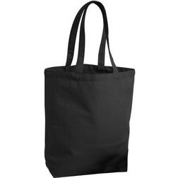 Westford Mill Fairtrade Cotton Camden Shopper Bag 2-pack - Black