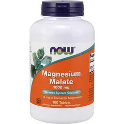 Now Foods Magnesium Malate 180 Tablets Minerals NOW