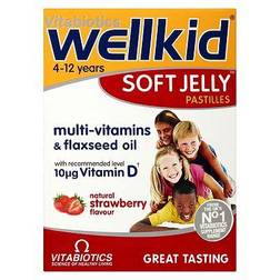Vitabiotics WellKid Soft Jelly 30 Pastilles- Natural Strawberry Flavour