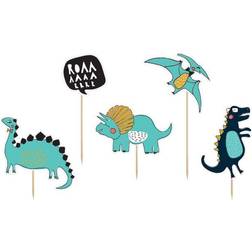 PartyDeco Cake Picks Topper Dinosaurier