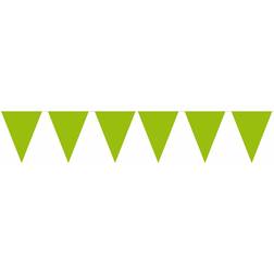 Folat Bunting Green 10m with 15 Flags, Triangles Plastic