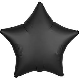 Amscan Anagram 3803601 Satin Luxe Onyx Black Foil Star Balloon 18 Inch