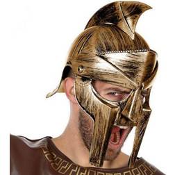 Th3 Party Roman helmet Male gladiator Golden