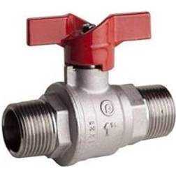 PETTINAROLI M x m heavyduty fullway ball valve red butterfly handle te