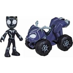 Hasbro Spider-Man Spidey and His Amazing Friends Black Panther and Panther Patroller Vehicle