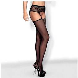Obsessive Black stockings with suspenders 4378_14804 (one size)