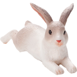 MOJO Rabbit Lying Model Pet Farmland Wildlife Animal Toy Figure