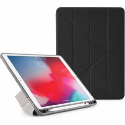 Pipetto iPad Air 3 Pro 10.5 Case Shockproof TPU Origami 5-in-1 Smart Cover Apple Pencil Sync & Charge Auto Wake/Sleep Black