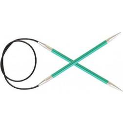 Knitpro Knit Pro KP47156 Zing: Fixed Circular Knitting Pins: 100cm x 3.25mm, 3.25mm Green