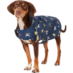 Joules Clothing Rain Jacket Water Resistant Pet Coat Coastal Dog Print L