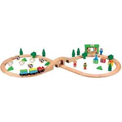 Lelin Toys 31916 Wooden Train Set