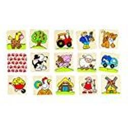 Goki 56890 Memo Game Farm, Mixed