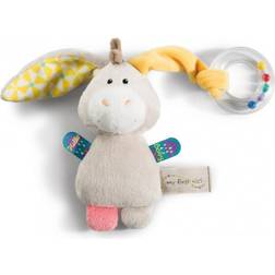 NICI 42080 My First Kuscheltier Esel Muli mit Ringrassel, 14, 5 x