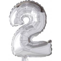 Creotime Foil Balloon, 2, H: 41 cm, silver, 1 pc