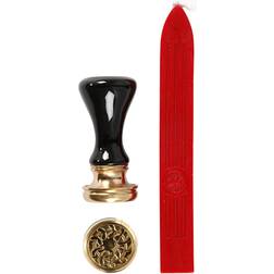 Wax Seal Set, D: 17 mm, red, 1 set