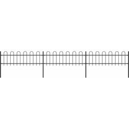 vidaXL Garden Fence with Hoop Top 200.8x43.3"