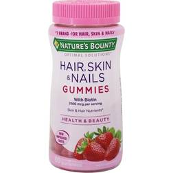Natures Bounty Hais Skin and Nails Strawberry Gummies 80