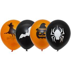 Joker Halloweenballonger 6-p