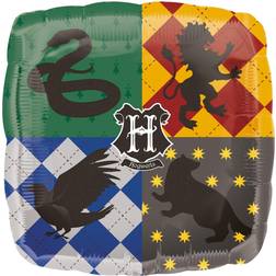 Amscan 3713601 harry potter Square Foil Balloon with Hogwarts Logo Design 1 Pc, Colour