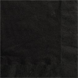 Unique Party 20 Black Napkins