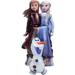 Amscan Anagram 4039201 Disney Frozen 2 Elsa Anna & Olaf Foil AirWalker Balloon 58 Inch