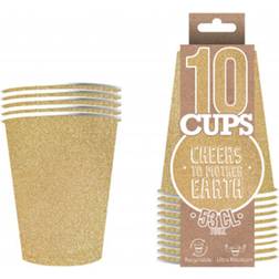 Original Cup Partycups Glittrig Guld 10-pack