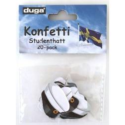 Duga Konfetti Studentmössa 20-pack