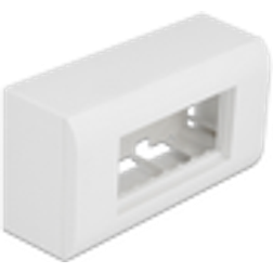 DeLock Surface-mounted Housing for Easy 45 Modules 152 x 82 mm, white