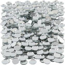 Creativ Company Mirror Mosaic Tiles, round, D: 10 mm, thickness 2 mm, 500 pc/ 1 pack