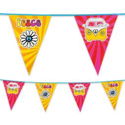 Boland 6 Metre Plastic Bunting Hippie Hippy 60s 70s