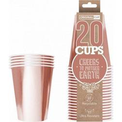 Original Cup Partycups Papper Roséguld 20-pack