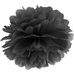 PartyDeco Pompom Svart 25 cm