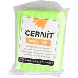 Cernit 1-Piece Clay NEON 56 G GREEN, GREEN