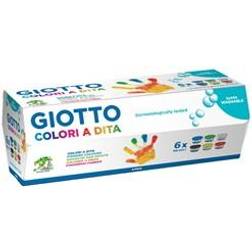 Giotto 4 Packs 534100 6 Jars 100 ml Finger Tempera