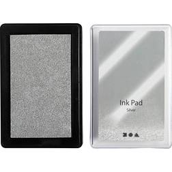Colortime Ink Pad, H: 2 cm, size 9x6 cm, silver, 1 pc