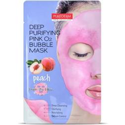 Purederm Deep Purifying Green O2 Bubble Mask Pink