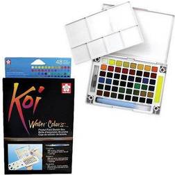 Sakura Koi Watercolors Sets Pocket Field Sketch Box 48 colors