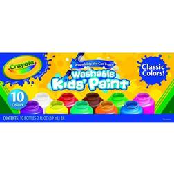 Crayola Washable Kids Paint 2oz 10/Pkg-Basics