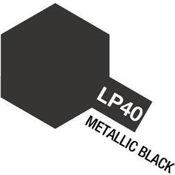 Tamiya 82140 Farbe LP-40 Metallic Schwarz glänzend 10ml für Airbrush