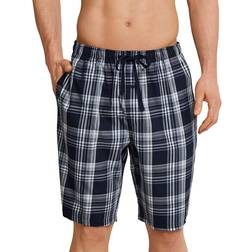 Schiesser Mix & Relax Long Woven Boxer - Blue/White