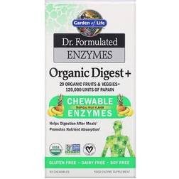 Garden of Life Enzymes Organic Digest+ Tropical Fruit 90