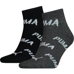 Puma BWT Quarter Sock 2-pack - Black/Grey