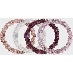 Slip Crystal Skinnie Scrunchie 4 Pack in Pink