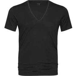 Mey V-Neck Serie Dry Cotton T-shirt - Black