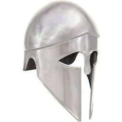 vidaXL Greek Warrior Helmet Antique Replica Larp Silver Steel