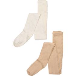 Minymo Stocking 2-pack - Pale Gold (5084-221)