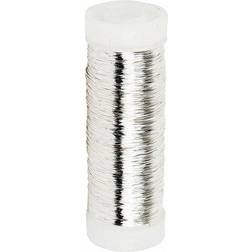 Creativ Company Silver-plated Wire, thickness 0,2 mm, silver-plated, 110 m/ 1 roll, 50 g