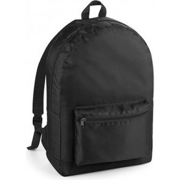 BagBase Packaway Backpack - Black/Black