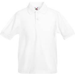 Fruit of the Loom Kid's 65/35 Pique Polo Shirt - White